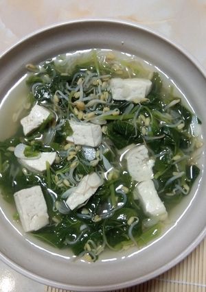 Foto resep Bening Bayam Tahu Putih