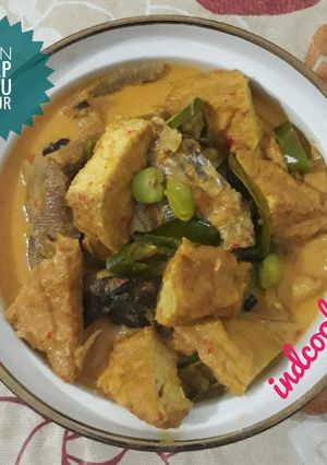 Foto resep Ikan asap tahu sayur