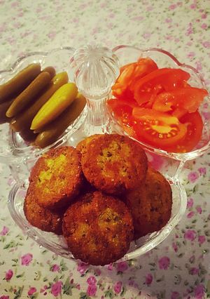 عکسی از دستور فلافل به روش فائزه بانو