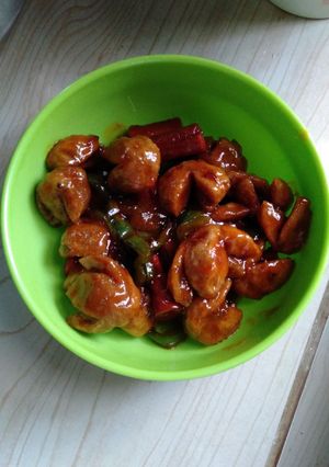 Foto resep Bakso,sosis asam manis