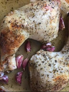 Una foto de Contramuslos de pollo al horno
