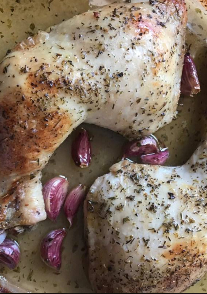 Una foto de Contramuslos de pollo al horno