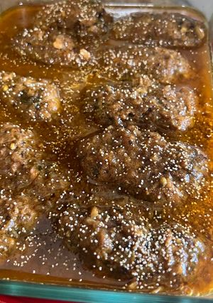 A picture of Chicken kafta kabab curry.