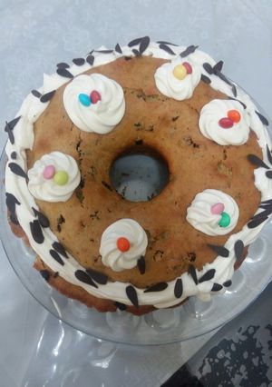 عکسی از دستور کیک کدو حلوایی کشمشی