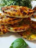 Mini quiche senza panna con crescenza e zucchine