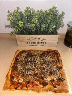 Una foto de Pizzahaldre de carne