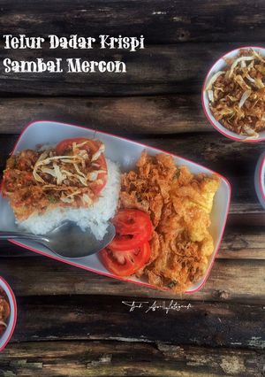 Foto resep Telur Dadar KrispiSambal Mercon