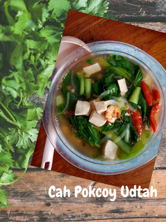 Foto resep Cah Pokcoy Udtah (udang dan tahu)