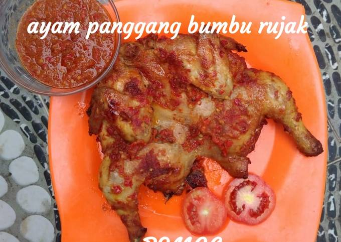 Bagaimana Menyiapkan Ayam panggang bumbu rujak Anti Gagal