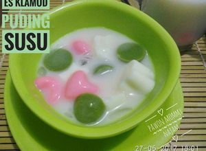 Foto resep Es Klamud Pudding Susu