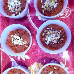 A picture of Halwa e gajar.
