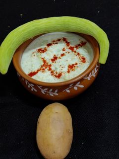आलू खीरा राइता (aloo kheera raita recipe in Hindi) रेसिपी मुख्य फोटो