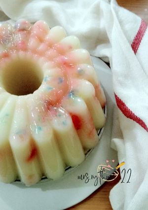 Foto resep Strowberry Jam Coconut Milky Pudding
