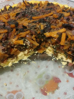 Una foto de Tarta de Calabacín con masa de Ricotta al micro (apto Celíacos)