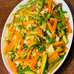 A picture of Stir fry vegetables.