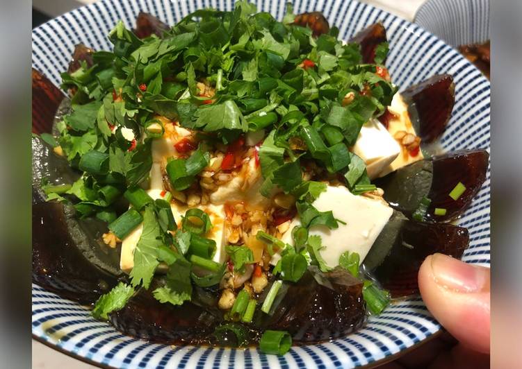 Resep Salad Telur Hitam (Appetizer) Chinese Style Anti Gagal