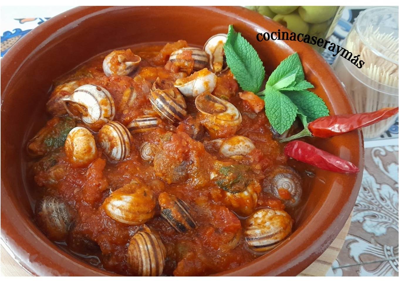 Caracoles en salsa