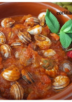Una foto de Caracoles en salsa