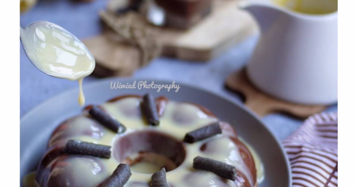 Resep Chocolate Pudding with Creamy Vla oleh Wiwiedarre (wiwied