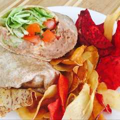 Una foto de "Wrap" de Frijoles Refritos