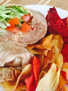 Una foto de "Wrap" de Frijoles Refritos