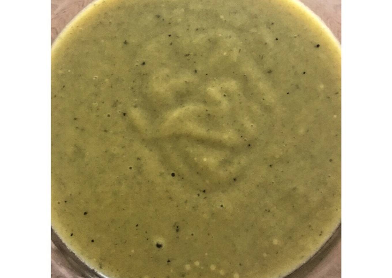 Crema de calabaza y espinacas