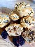 Muffins ultra moelleux noisette et pruneaux, sans sucre, sans beurre et sans gluten