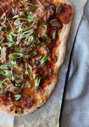 Foto principal de 🍕Pizza de jamón y setas 🍕