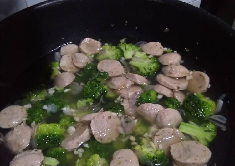 Sop bakso brokoli simple