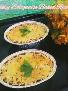 Foto resep Cheesy Bolognaise Baked Rice