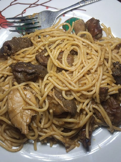 A picture of Assorted meat jollof.