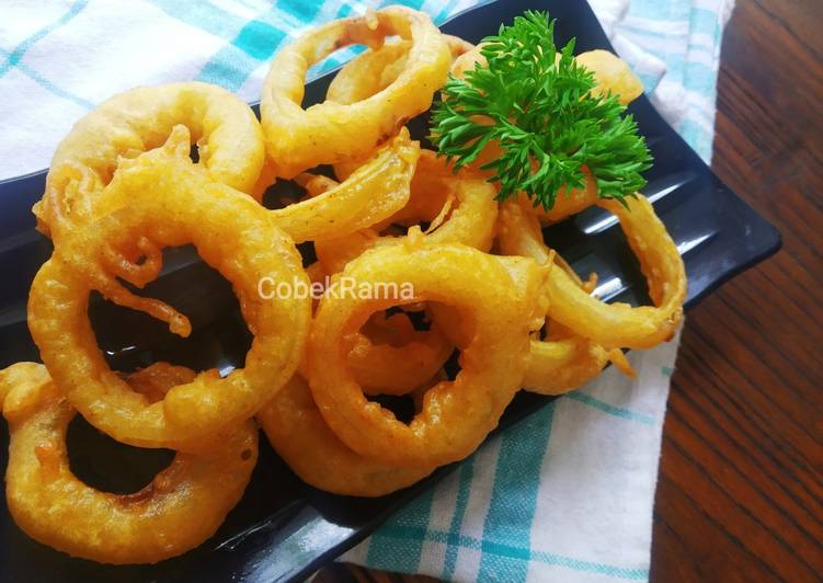 Tutorial Membuat Ring Onion Crispy Dan Gurih Mantap - RESEP.US