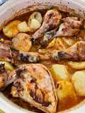 Pollo al forno al pomodoro con patate