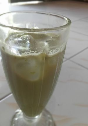 Foto resep Es green tea latte