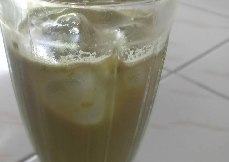 Resep Es green tea latte Anti Gagal