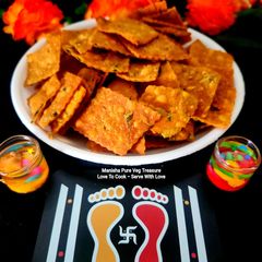 A picture of Methi Namakpara - Savory Snack Bites - Diwali Special.