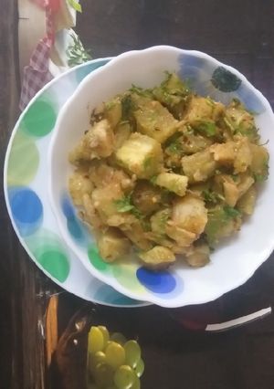 A picture of Sweet Potatoes chaat.