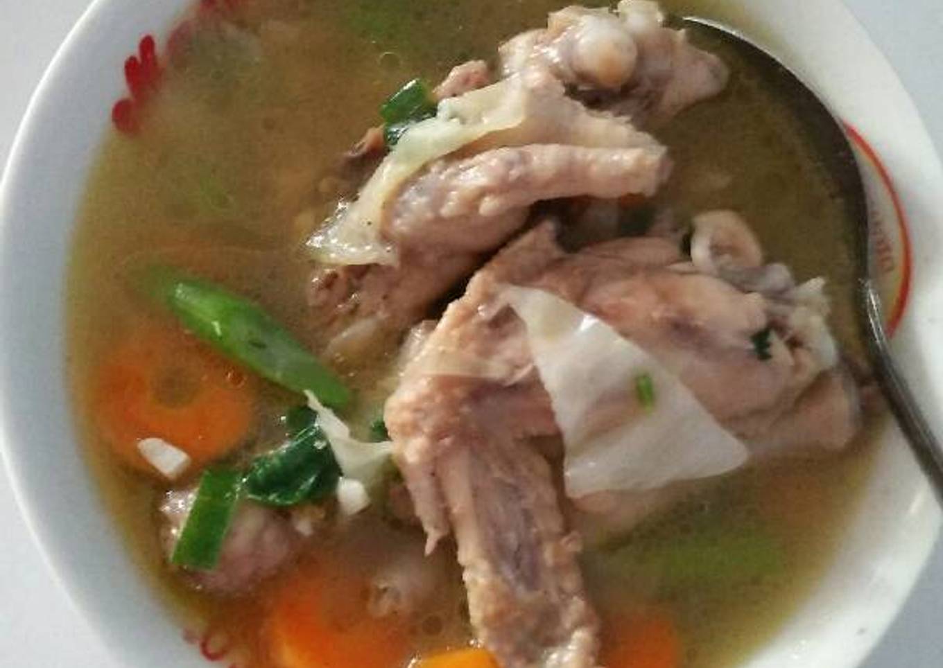 Sop sayap ceker tulang belulang