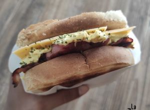 Une photo de Egg drop Sandwich (sandwich aux œufs coréen)