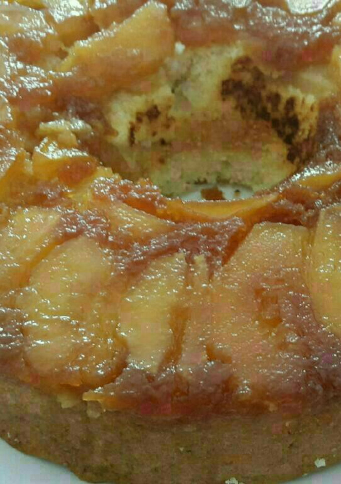 Una foto de Torta invertida de manzanas EXPRESS!!