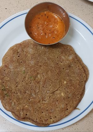 A picture of Millet dosa.