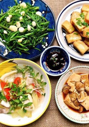 Hình của món Cơm Chay.