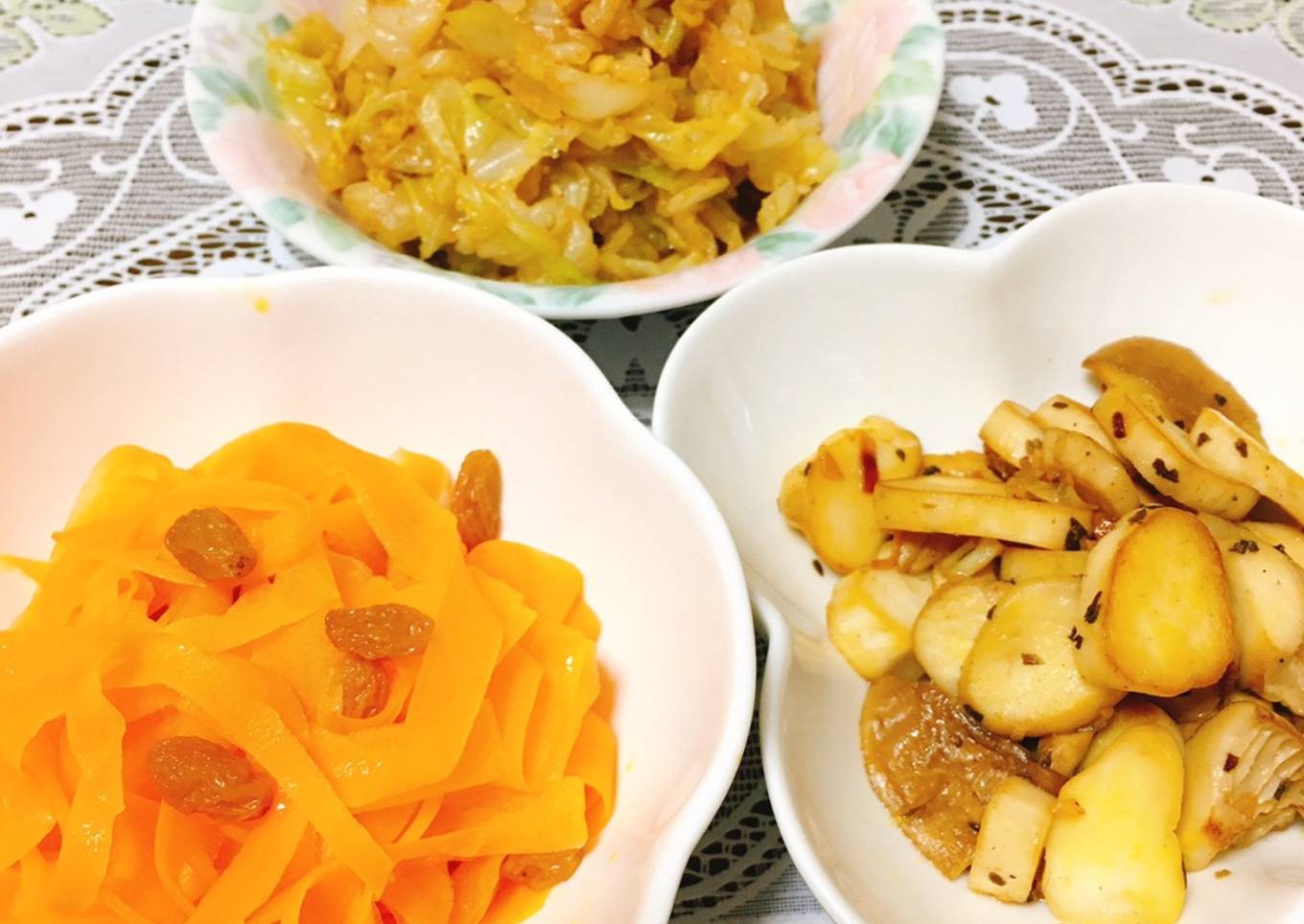 Three Veggie Side Dishes