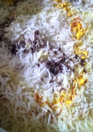 A picture of Mutton biryani.