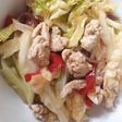 Tumis Kubis Ayam Cincang Paprika