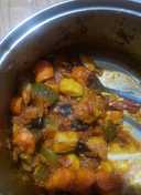 Zucchini & aubergine curry