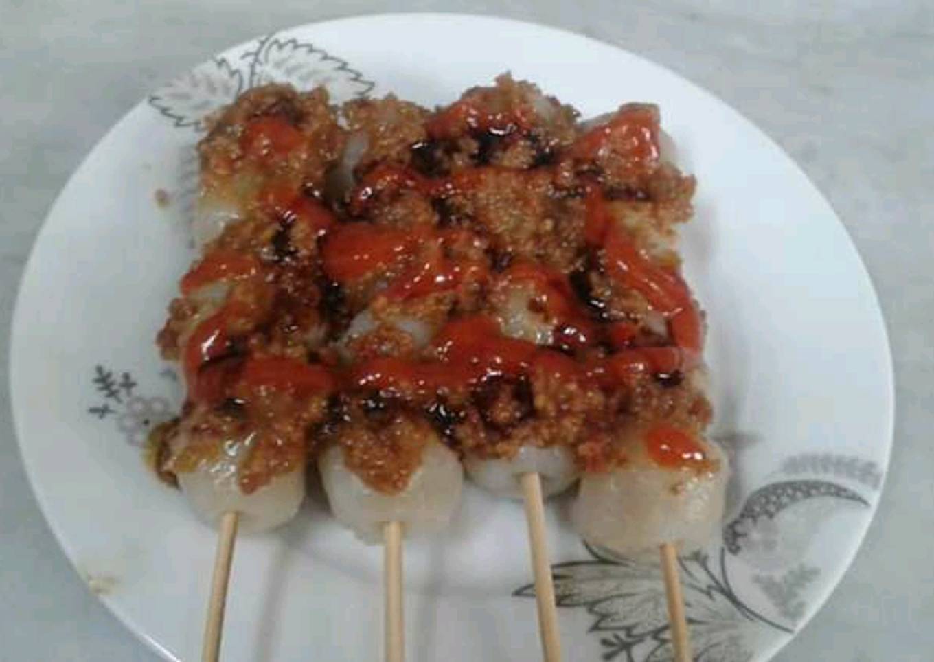 Cilok sate isi ayam...sate