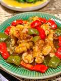 Babi asam manis/ sweet sour pork ala chinese food