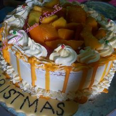 Mango cake# Christmas baking contest # X - mas revival contest# A picture of Mango cake# Christmas baking contest # X - mas revival contest#.