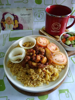Foto resep Nasi Kebuli Ayam Praktis